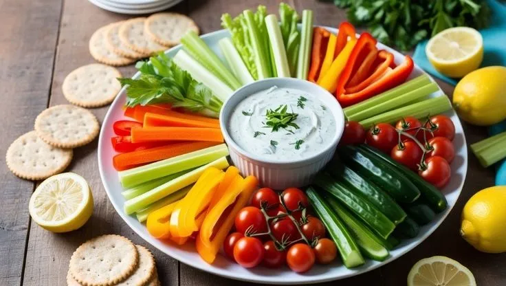 Veggie Platter with Ranch Dip Recipe