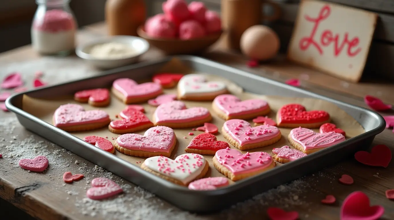 How to Make Valentine's Day Cookies love