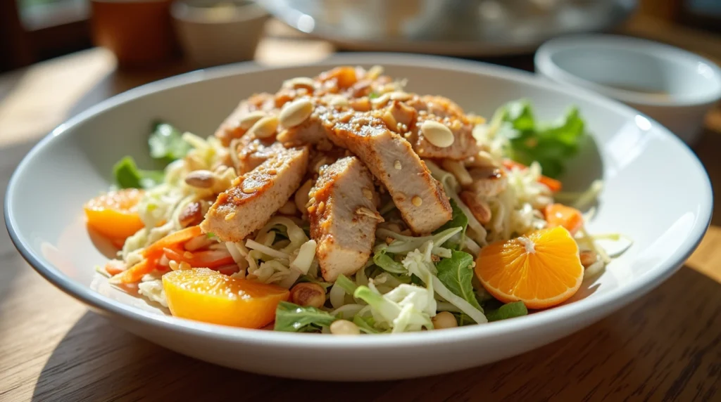 Chinese Chicken Salad recipe transformed with 8 smart swaps for guilt-free indulgence. Lower calories without sacrificing that amazing crunch and flavor. Try these simple tweaks today!