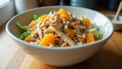 Chinese Chicken Salad recipe transformed with 8 smart swaps for guilt-free indulgence. Lower calories without sacrificing that amazing crunch and flavor. Try these simple tweaks today!