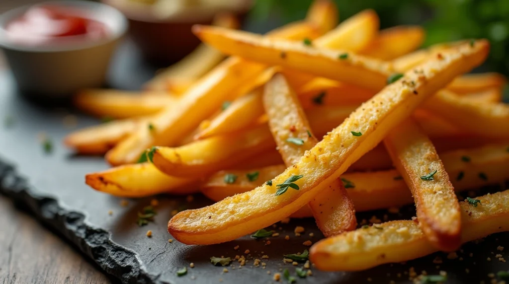 Seasoned french fries recipe: Transform basic potatoes into crispy, restaurant-style fries with our foolproof seasoning blend. Master the perfect crunch and flavor. Learn how!