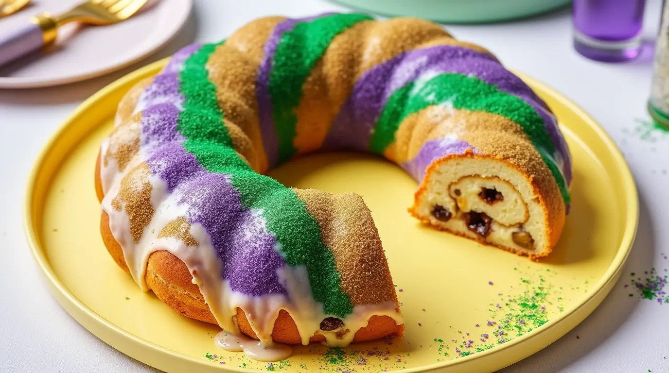 Gras King Cake Recipe: Tired of dry Mardi Gras desserts? Master a soft, crowd-pleasing version in just 5 simple steps. Discover the secret today!