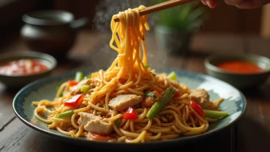 Chicken Lo Mein made better than takeout in just 20 minutes! Master this classic Chinese dish with simple pantry ingredients and pro chef techniques. Learn the secrets today.