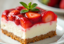 Strawberry Pretzel Recipe made better! Try these 5 simple tricks for a crunchier crust, creamier filling, and the perfect balance of sweet and salty. Discover now!